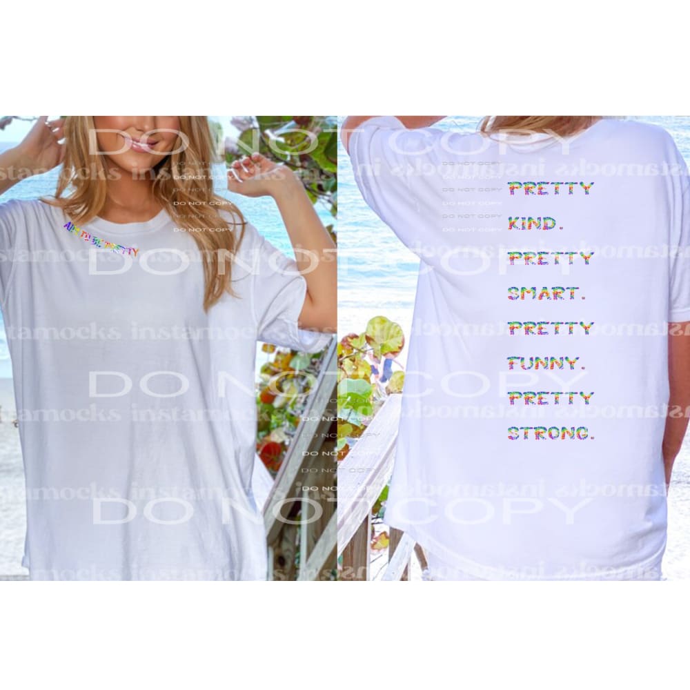 AIM TO BE PRETTY # 8097 come with both transfers neck
