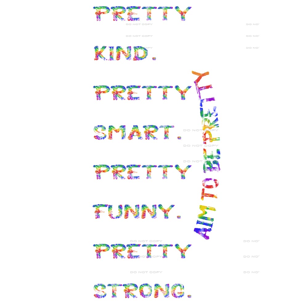 AIM TO BE PRETTY # 8097 come with both transfers neck