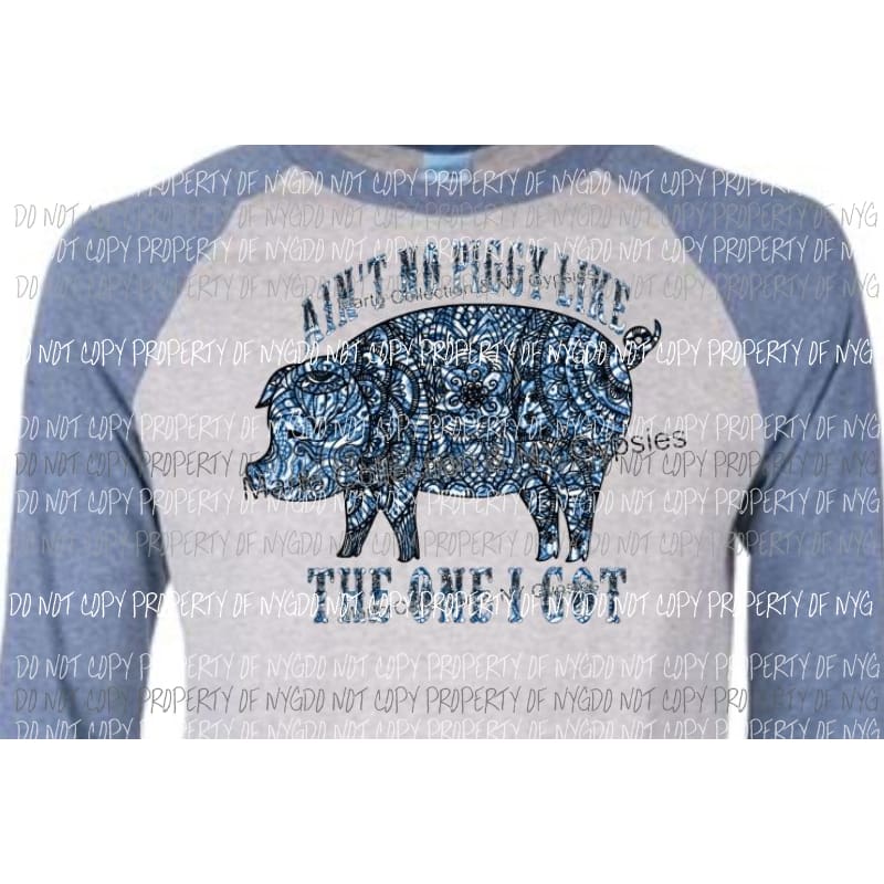aint no piggy like the one i got (blue) sublimation transfers Heat Transfer