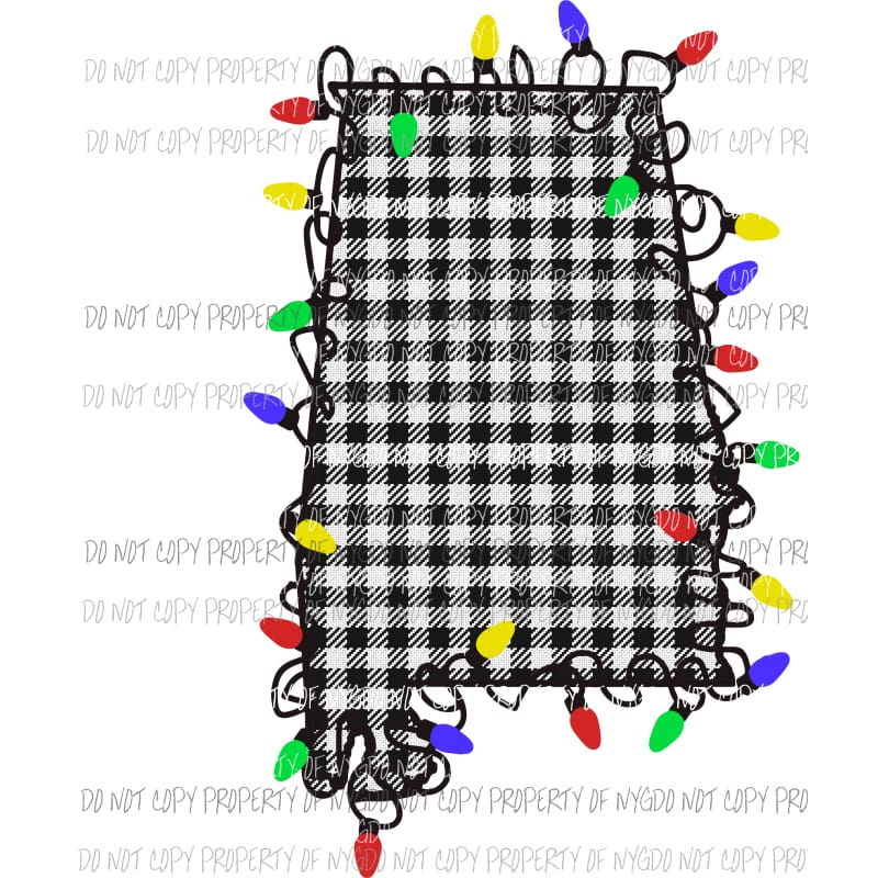 Alabama bw plaid state Sublimation transfers Heat Transfer