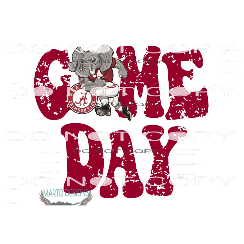 alabama game day # 9933 Sublimation transfers - Heat