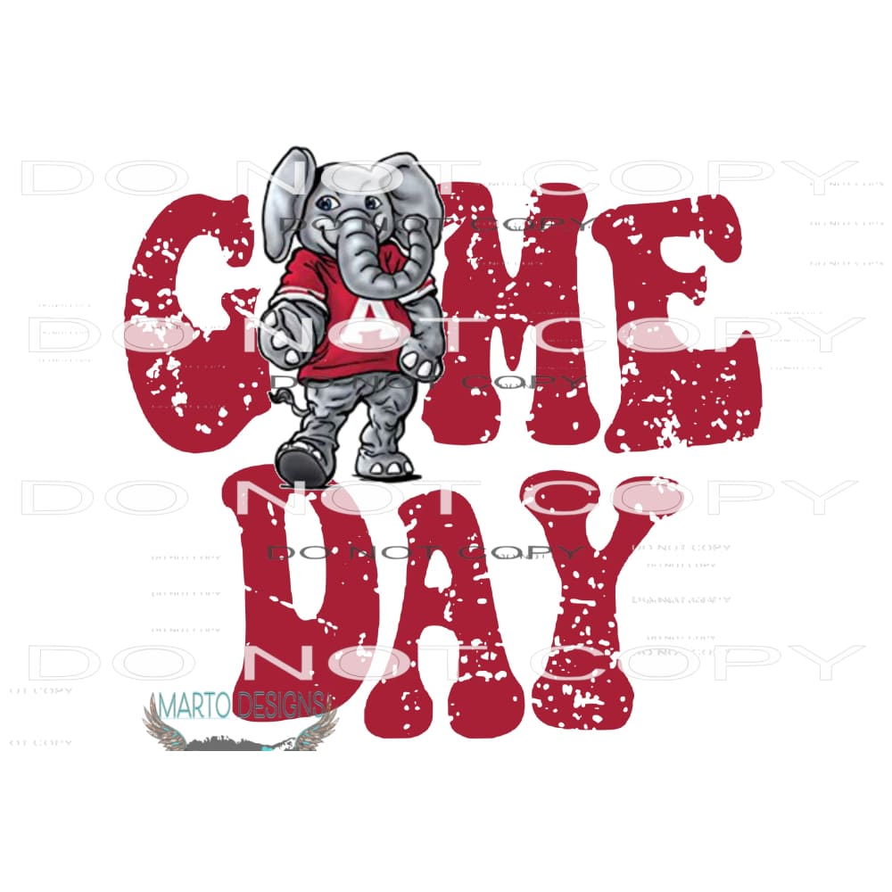 alabama game day # 9934 Sublimation transfers - Heat