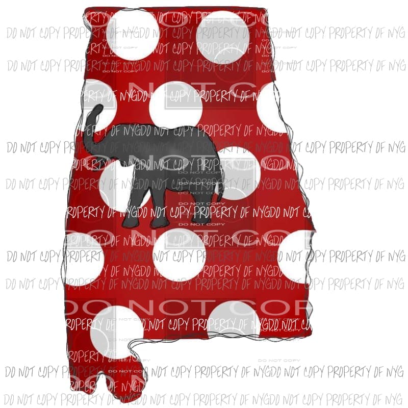 Alabama hand Drawn #3 Sublimation transfers Heat Transfer
