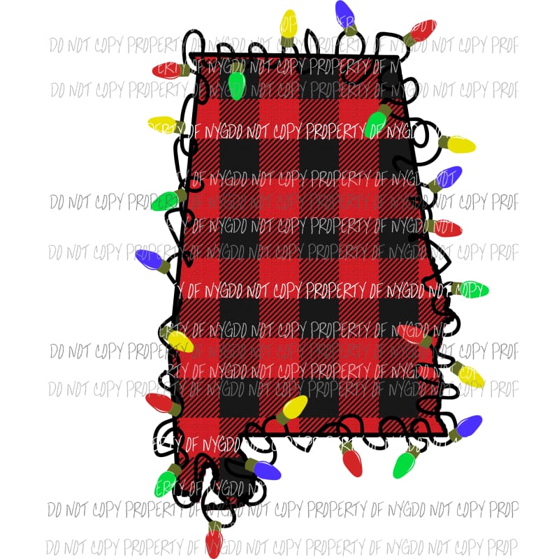 Alabama Plaid Lights Sublimation transfers Heat Transfer