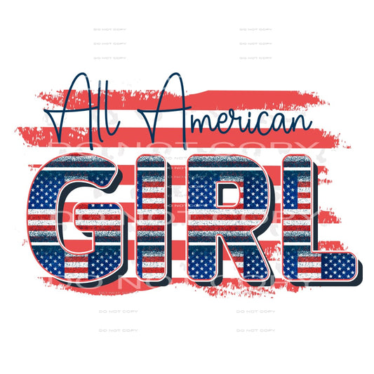 All American girl # 232 Sublimation transfers - Heat