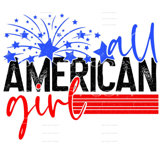 All american girl # 503 Sublimation transfers - Heat