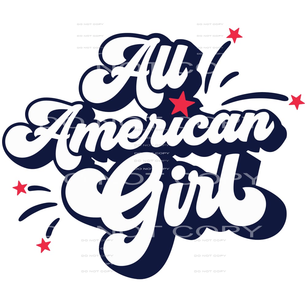 All American Girl #5348 Sublimation transfers - Heat