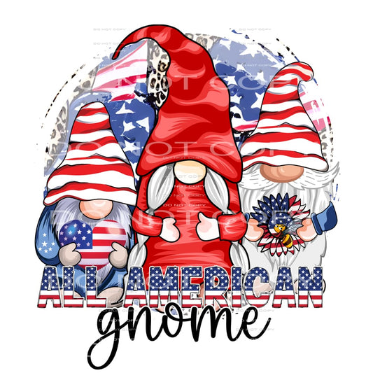 All American gnomes # 233 Sublimation transfers - Heat