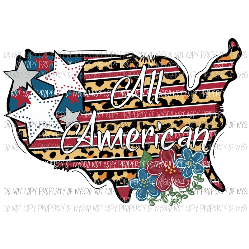All American USA Sublimation transfers Heat Transfer