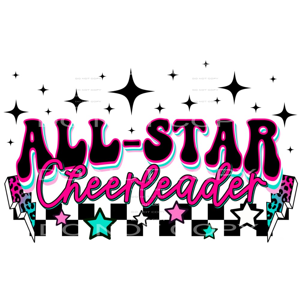 All Star Cheerleader #4470 Sublimation transfers - Heat