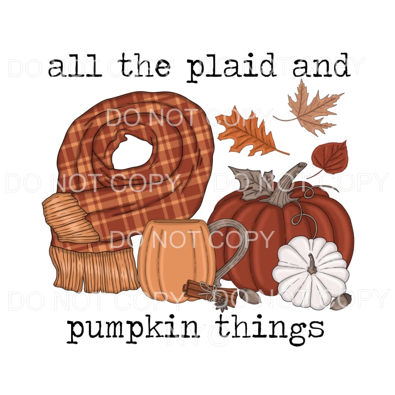 All The Plaids And Pumpkin Thigs Fall Colors #1038 