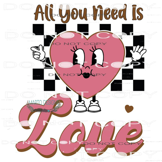 All You Need Is Love #9185 Sublimation transfers - Heat