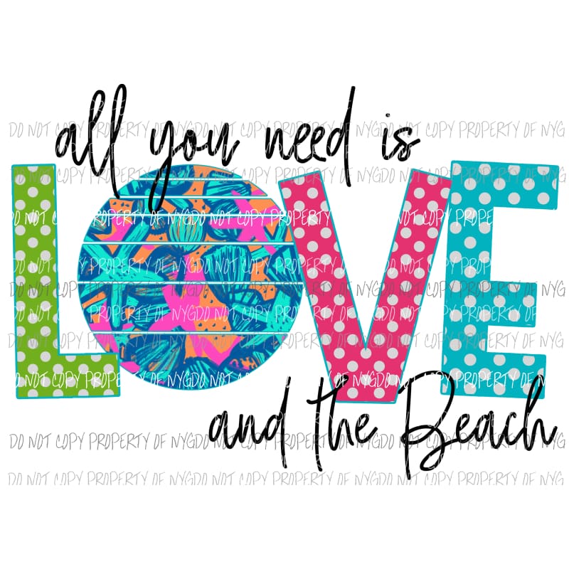All you need is love Sublimation transfers Heat Transfer