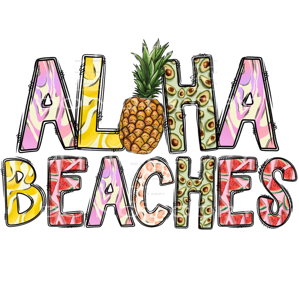 aloha beaches #7155 Sublimation transfers - Heat Transfer