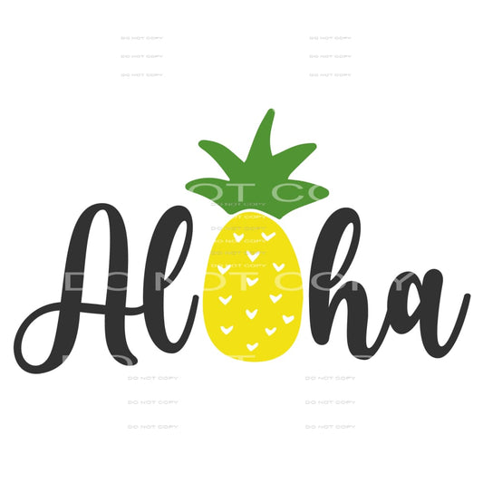 Aloha Pineapple # 228 Sublimation transfers - Heat Transfer
