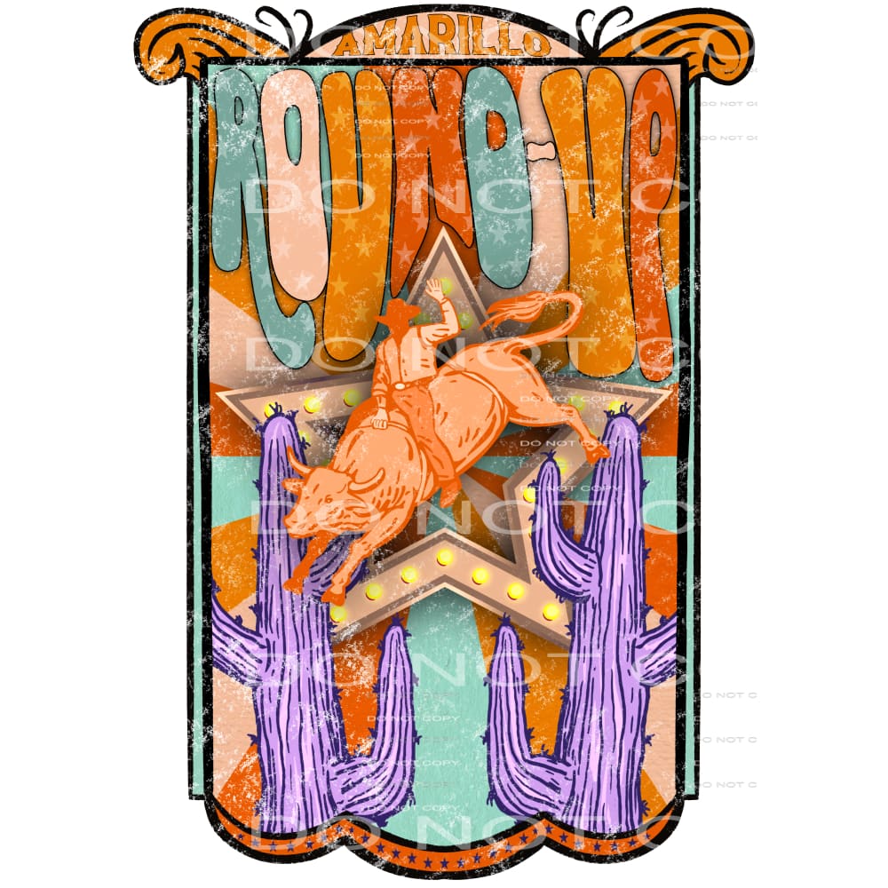 Amarillo roundup #8048 Sublimation transfers - Heat Transfer