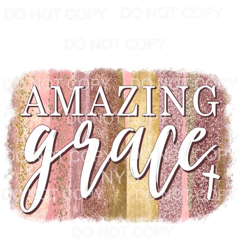Amazing Grace Neutral Brushstrokes Sublimation transfers - 