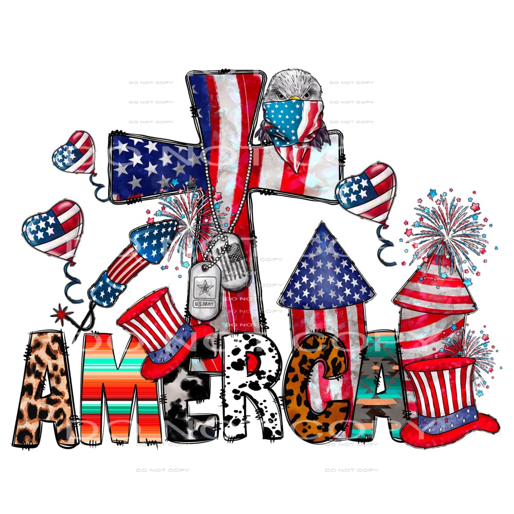 America #3609 Sublimation transfers - Heat Transfer Graphic