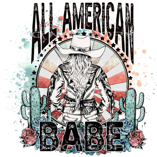 America babe # 9933 Sublimation transfers - Heat Transfer