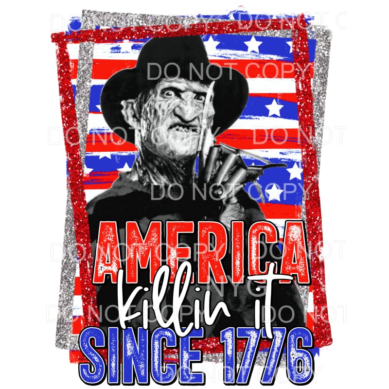 America Killin It Since 1776 Freddy Krueger Nightmare On Elm