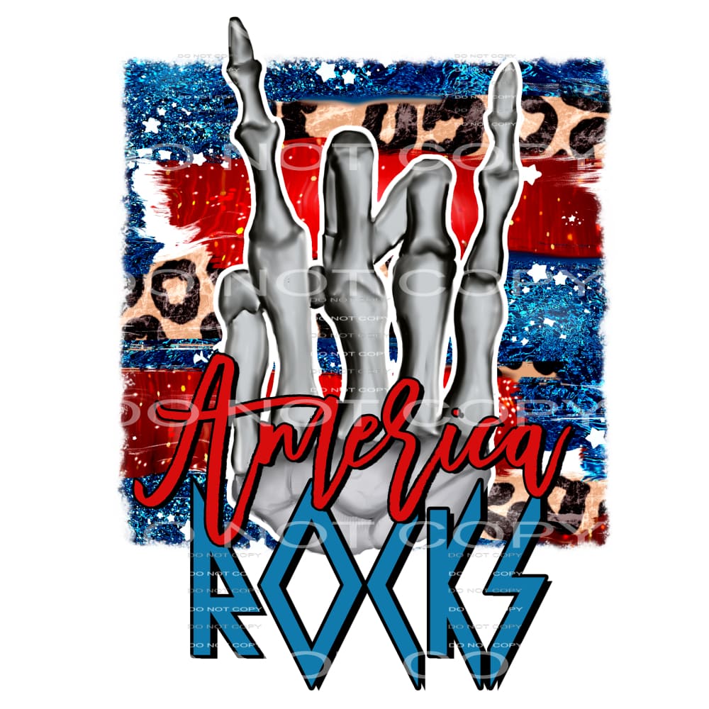 America rocks #6816 Sublimation transfers - Heat Transfer