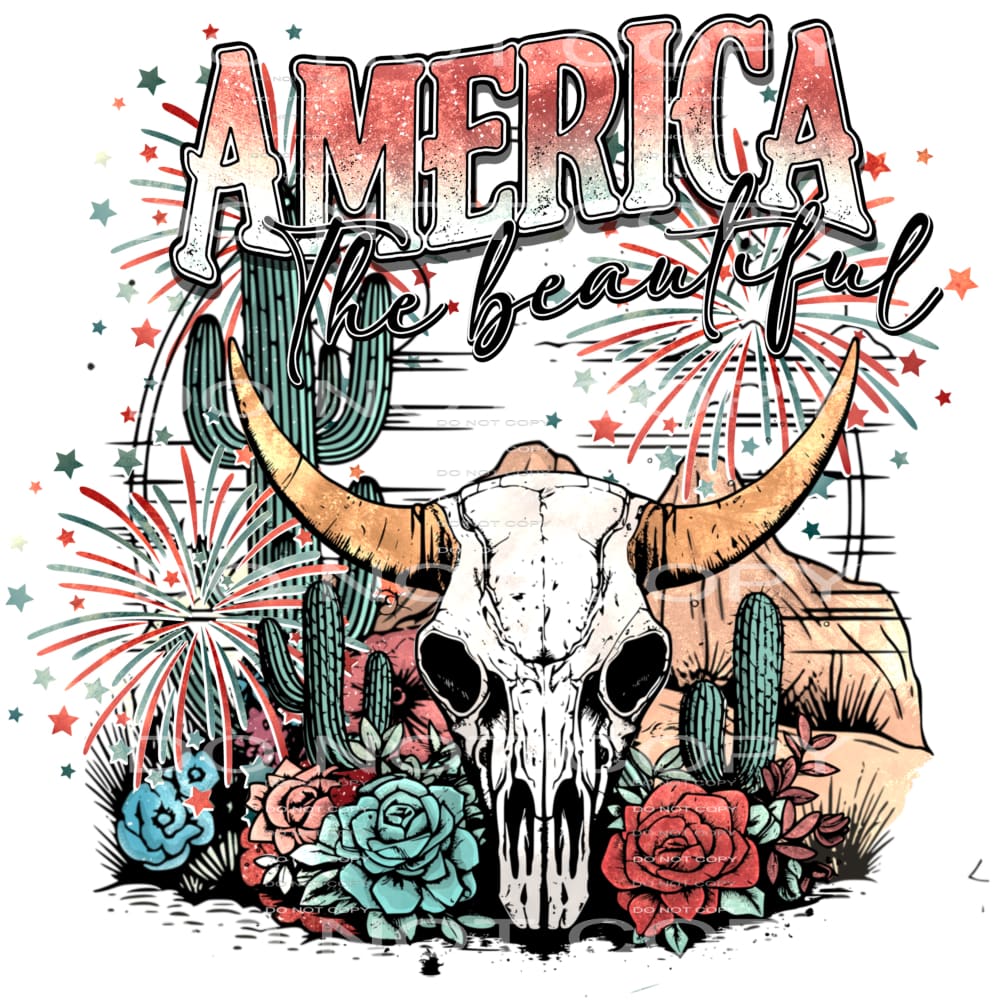 America The Beautiful # 9932 Sublimation transfers - Heat