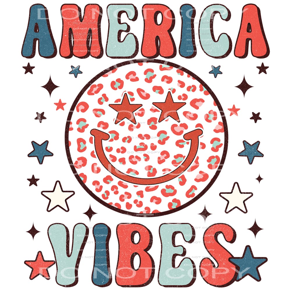 America Vibes #4980 Sublimation transfers - Heat Transfer
