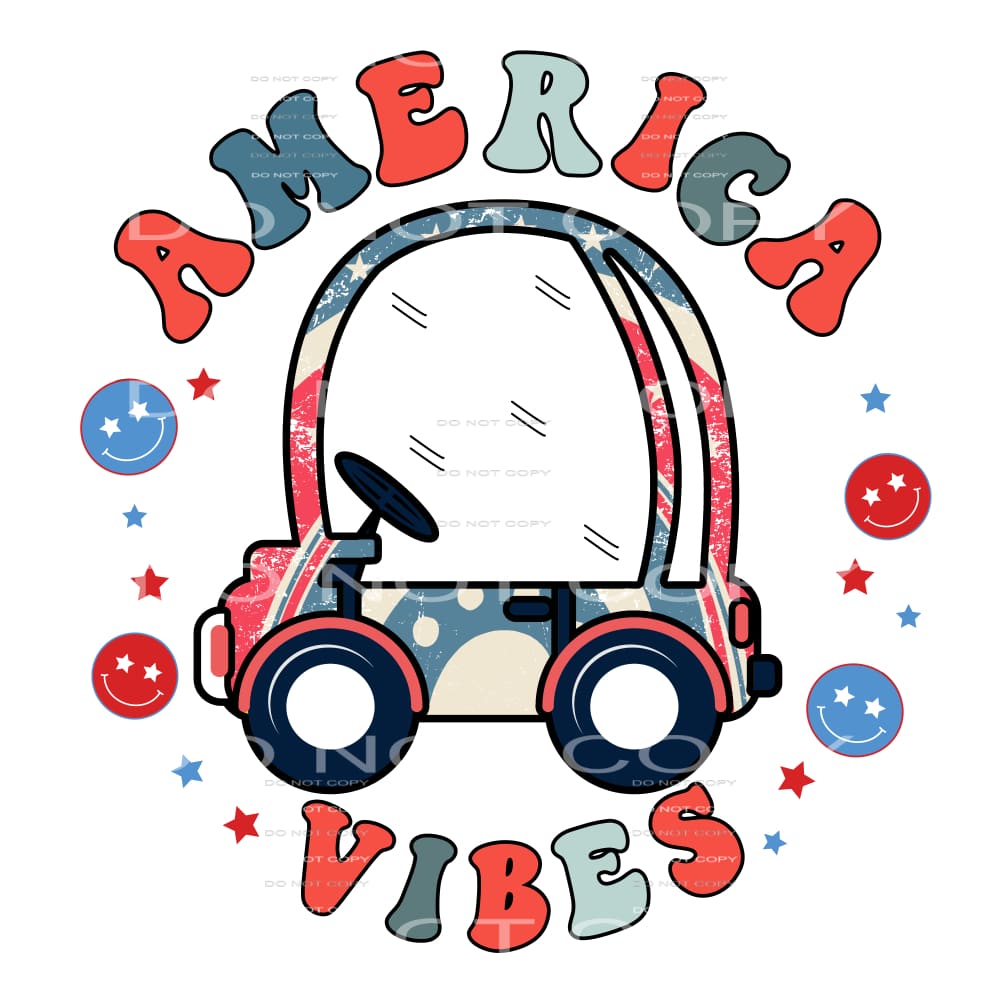 America Vibes #5343 Sublimation transfers - Heat Transfer
