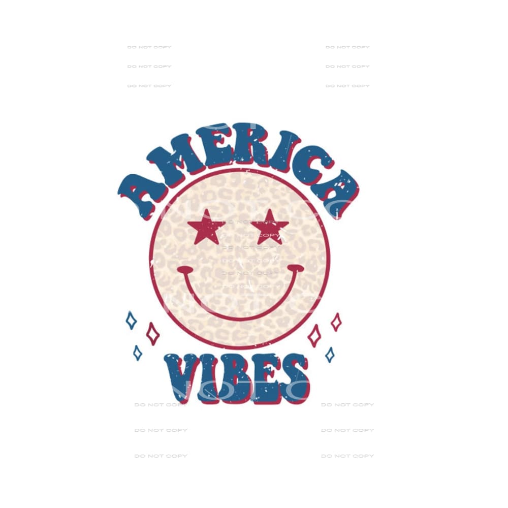 America vibes #6947 Sublimation transfers - Heat Transfer