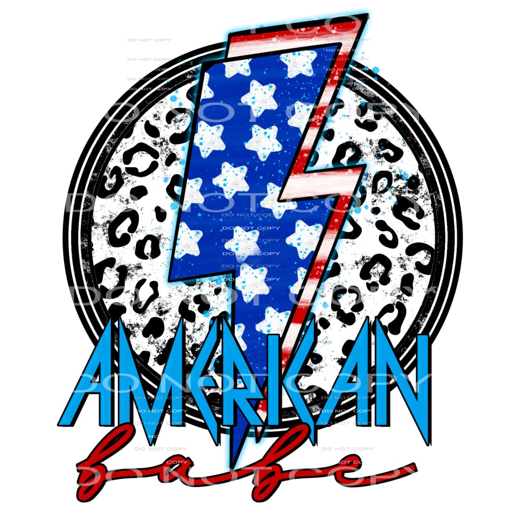 American babe #4978 Sublimation transfers - Heat Transfer