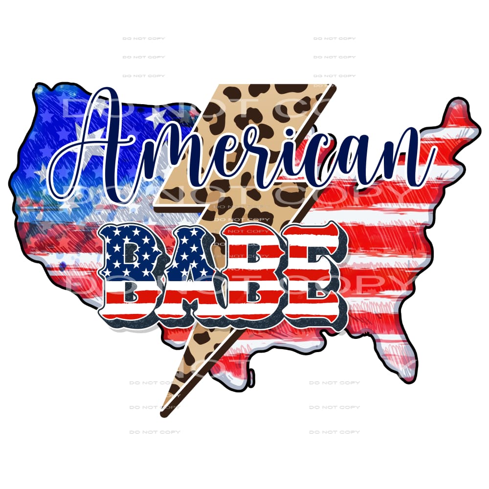 American Babe #5394 Sublimation transfers - Heat Transfer