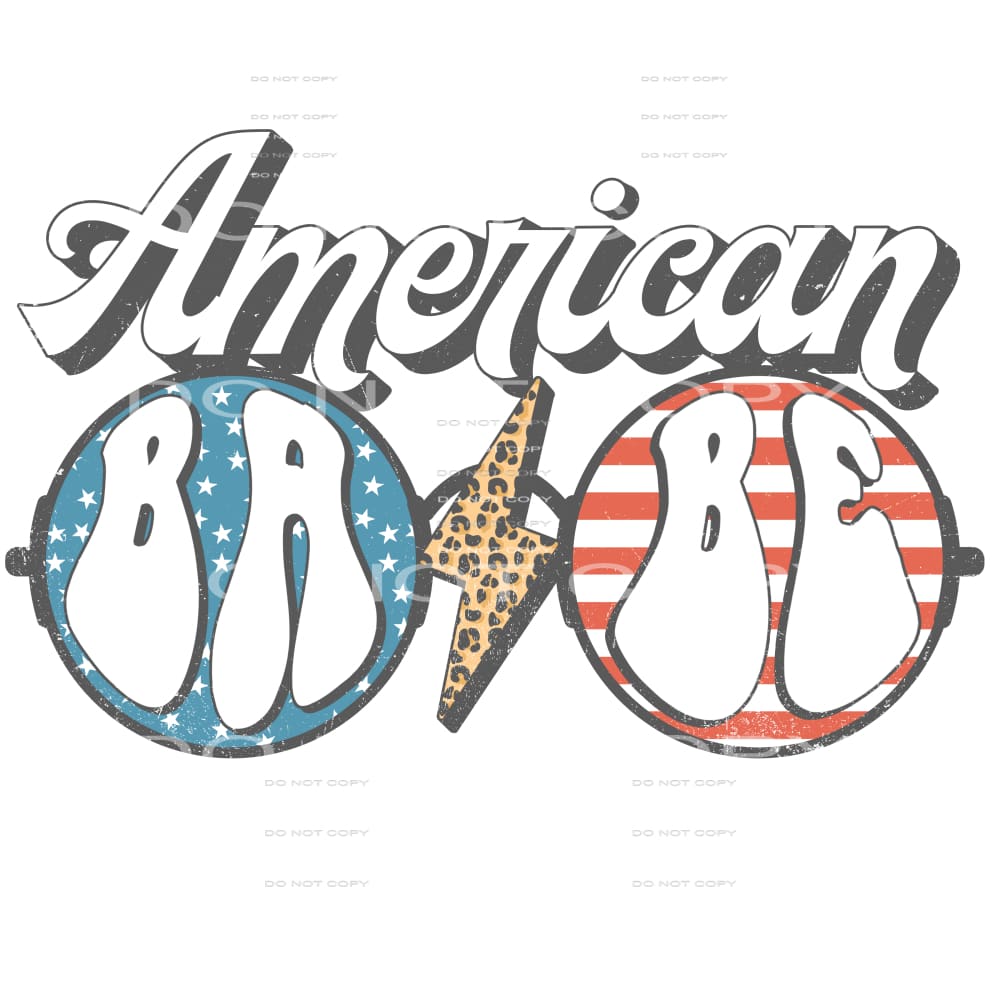 American babe #6744 Sublimation transfers - Heat Transfer