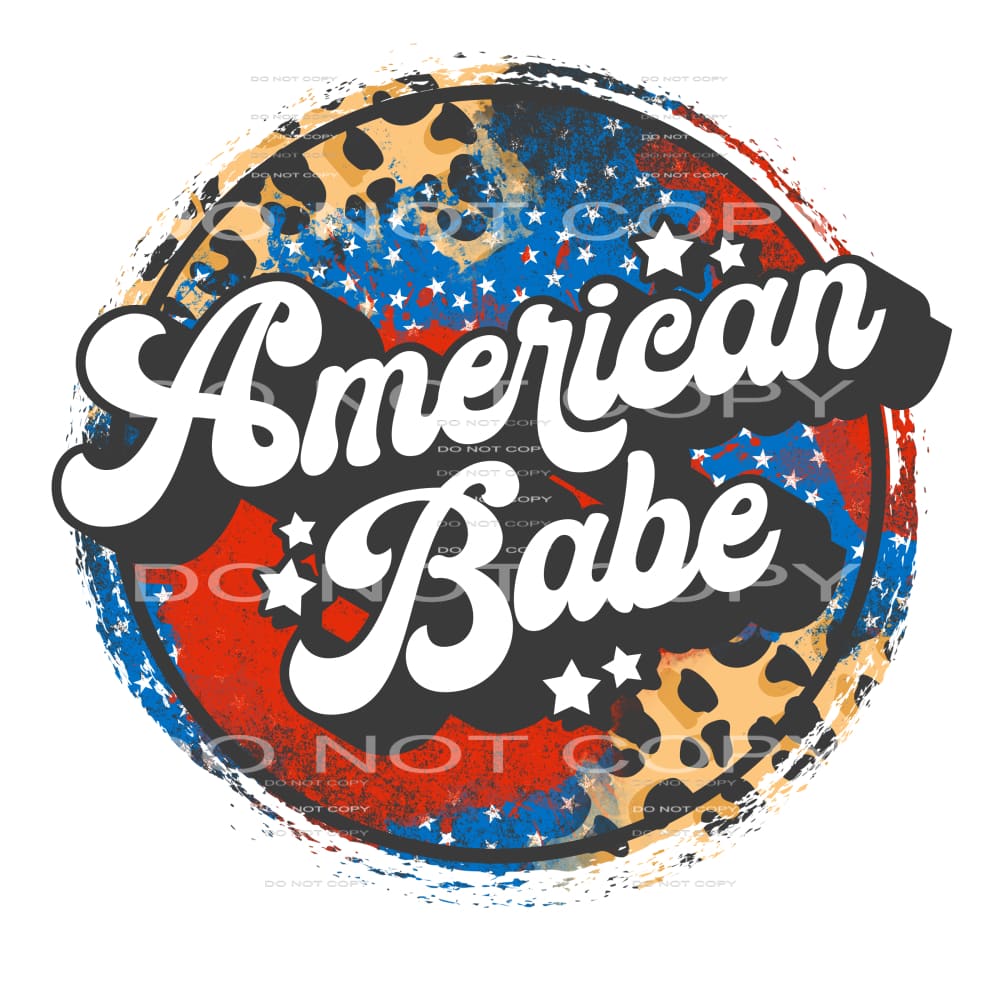 American babe #6745 Sublimation transfers - Heat Transfer