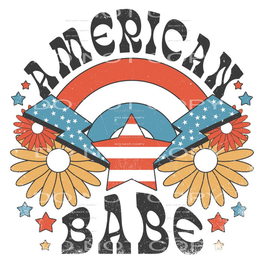 American babe #6746 Sublimation transfers - Heat Transfer