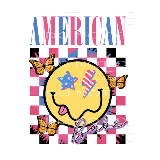 American Babe Smiley #4622 Sublimation transfers - Heat