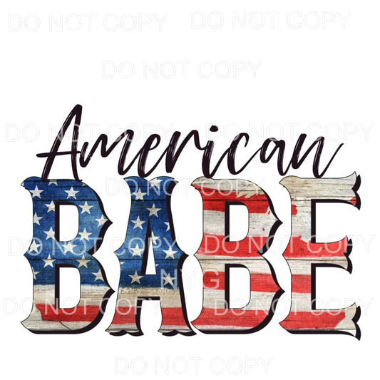 American Babe Wood Grunge Sublimation transfers - Heat 