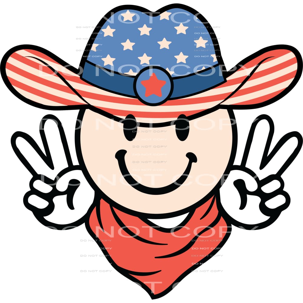 American Cowboy #5362 Sublimation transfers - Heat Transfer