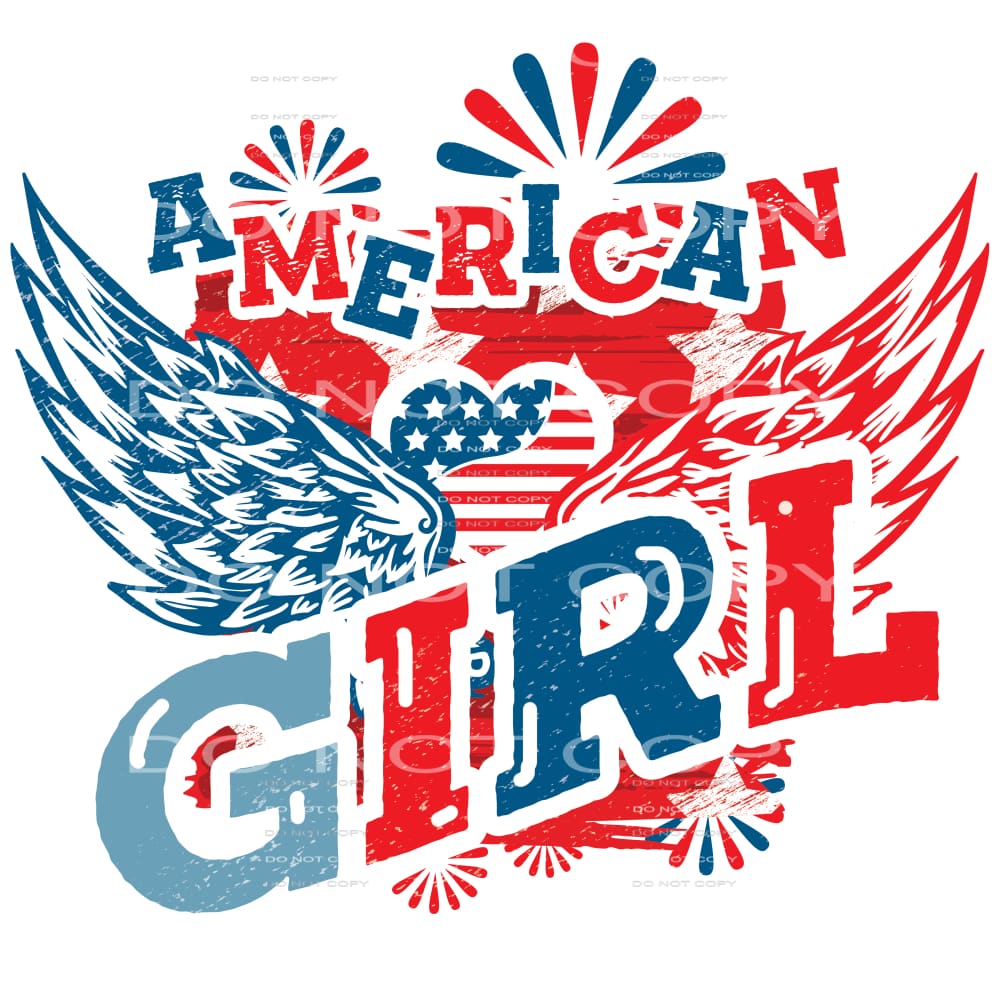 American Girl #5341 Sublimation transfers - Heat Transfer