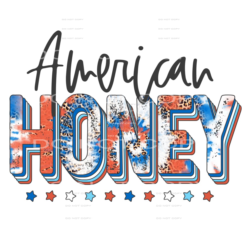 American honey #6754 Sublimation transfers - Heat Transfer