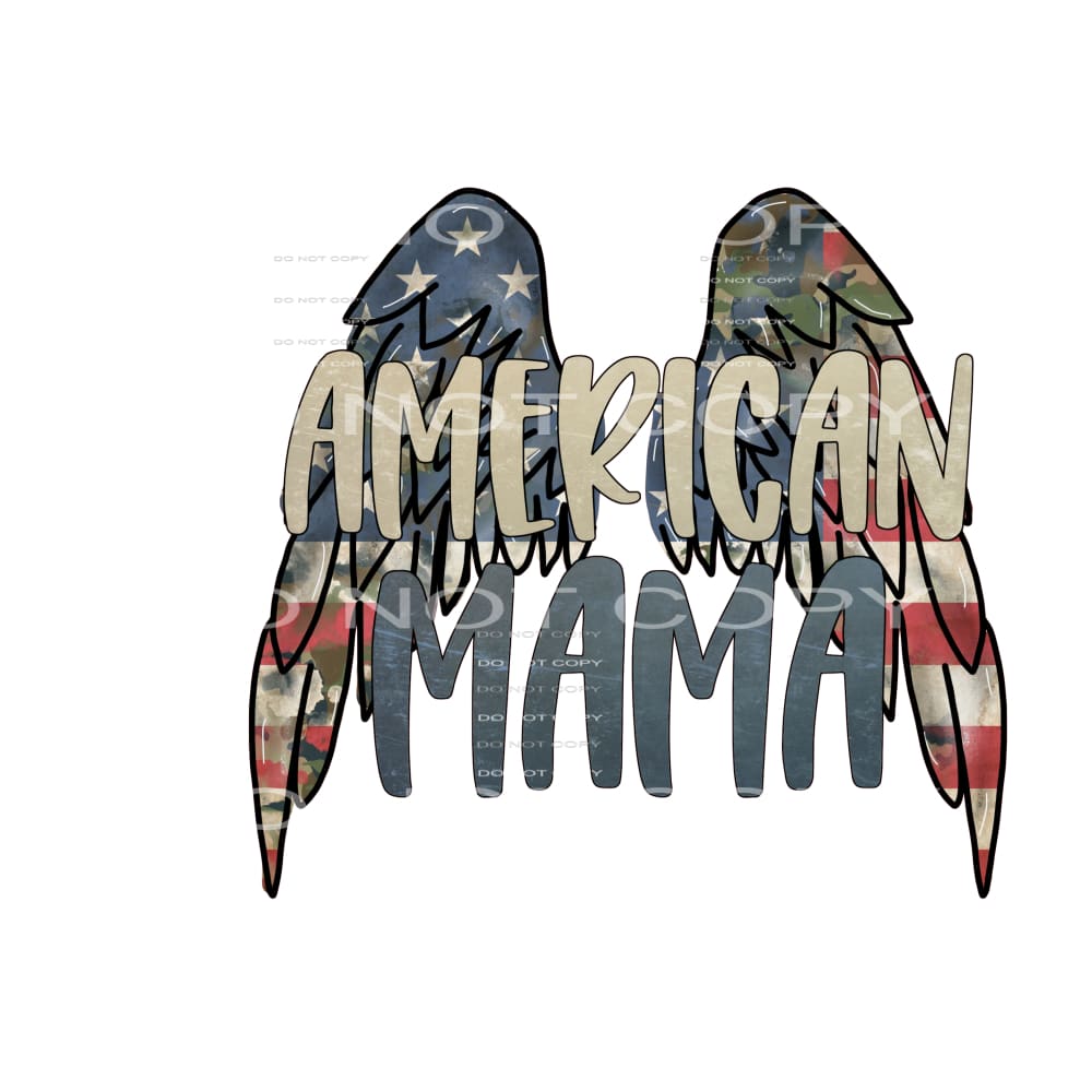 american mama #4118 Sublimation transfers - Heat Transfer
