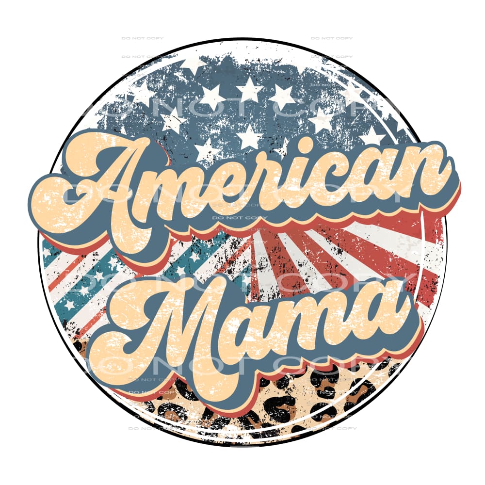American Mama #5352 Sublimation transfers - Heat Transfer