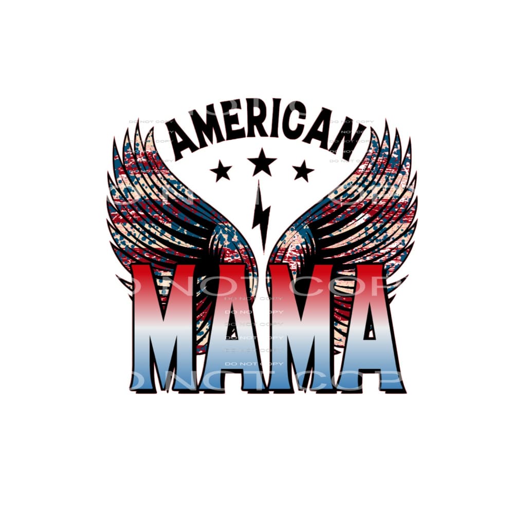 American Mama #5354 Sublimation transfers - Heat Transfer