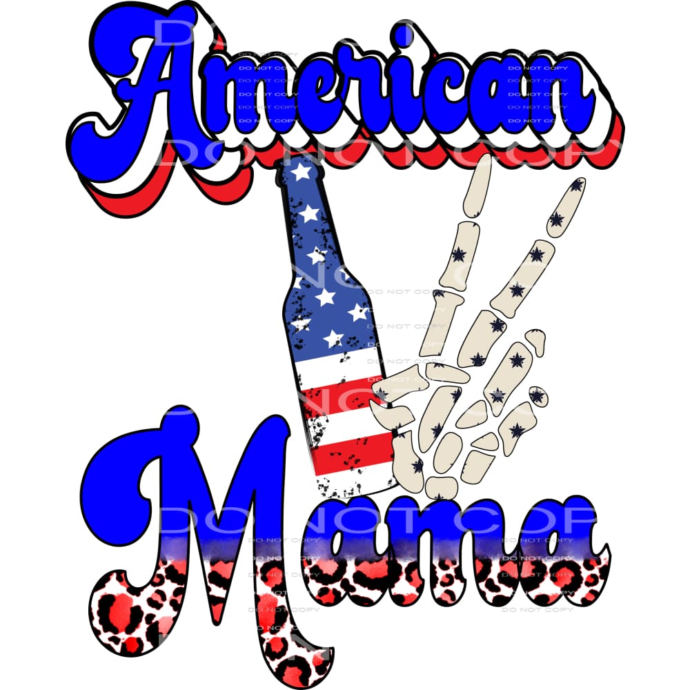 American mama #6593 Sublimation transfers - Heat Transfer