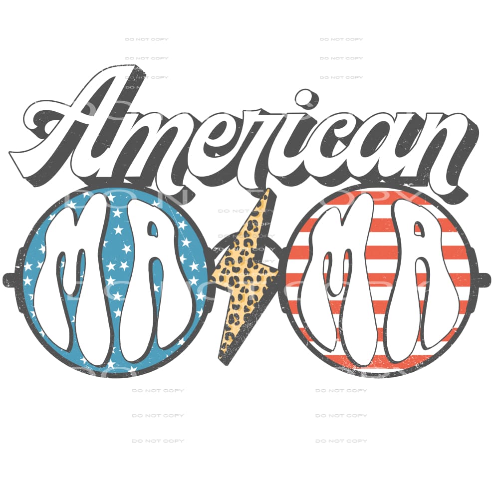 American mama #6758 Sublimation transfers - Heat Transfer