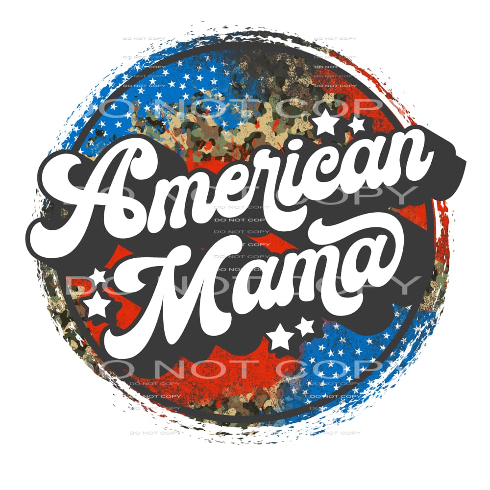 American mama #6759 Sublimation transfers - Heat Transfer