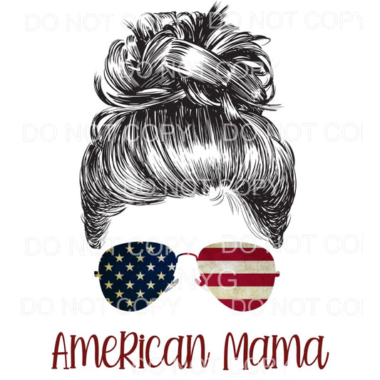 American Mama Flag Aviator Glasses Sublimation transfers - 