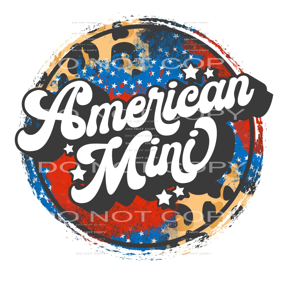 American mini #6763 Sublimation transfers - Heat Transfer