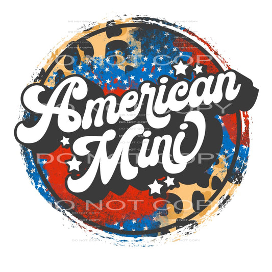 American mini #6763 Sublimation transfers - Heat Transfer