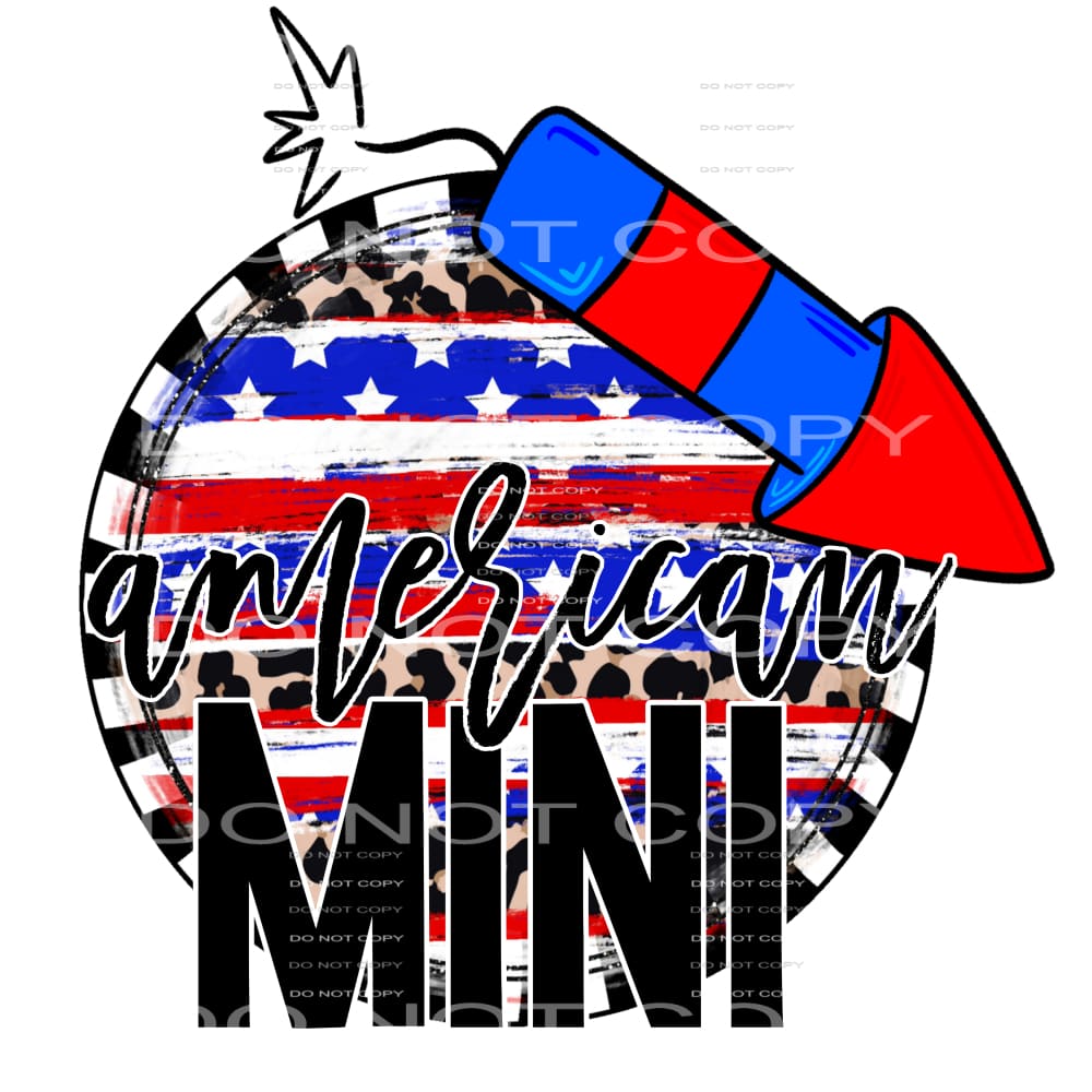 American mini #6959 Sublimation transfers - Heat Transfer