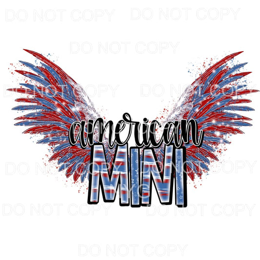 American Mini Stars Stripes Wings 4th of July USA America 